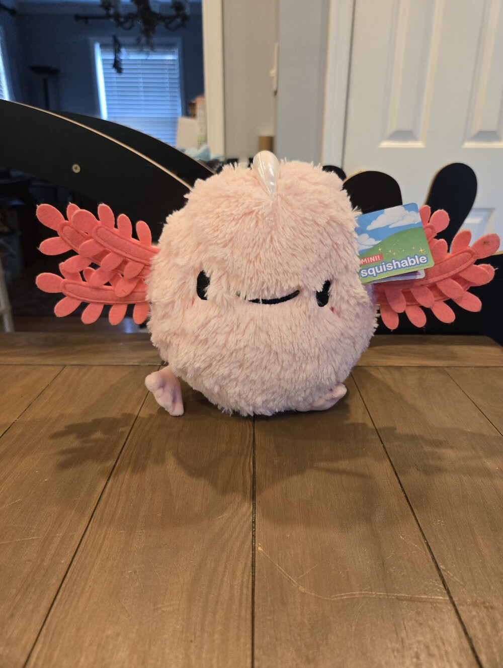 Pink Axolotl Plush Toy New Mini Squishable